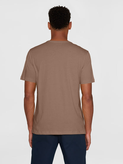 Herren T-Shirt  - Chocolate malt - KnowledgeCotton