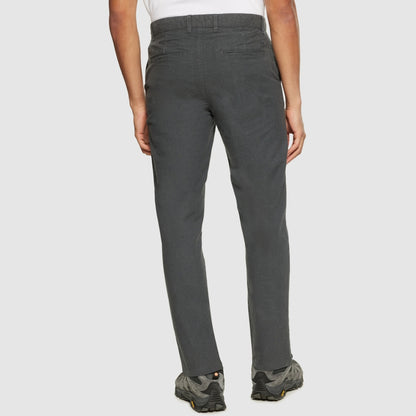 Chino CHUCK regular flannel - Gray Pinstripe - KnowledgeCotton