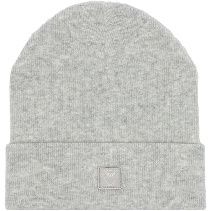 Mütze / Beanie wool double layer - grey melange - KnowledgeCotton