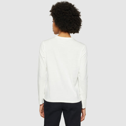 Basic Long Sleeve T-Shirt - Egret - KnowledgeCotton