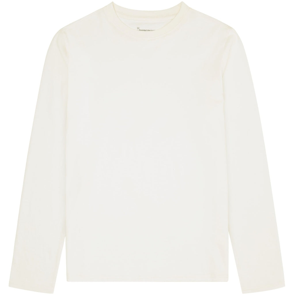 Basic Long Sleeve T-Shirt - Egret - KnowledgeCotton