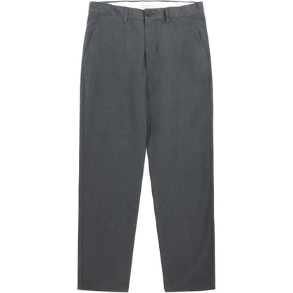 Chino CHUCK regular flannel - Gray Pinstripe - KnowledgeCotton