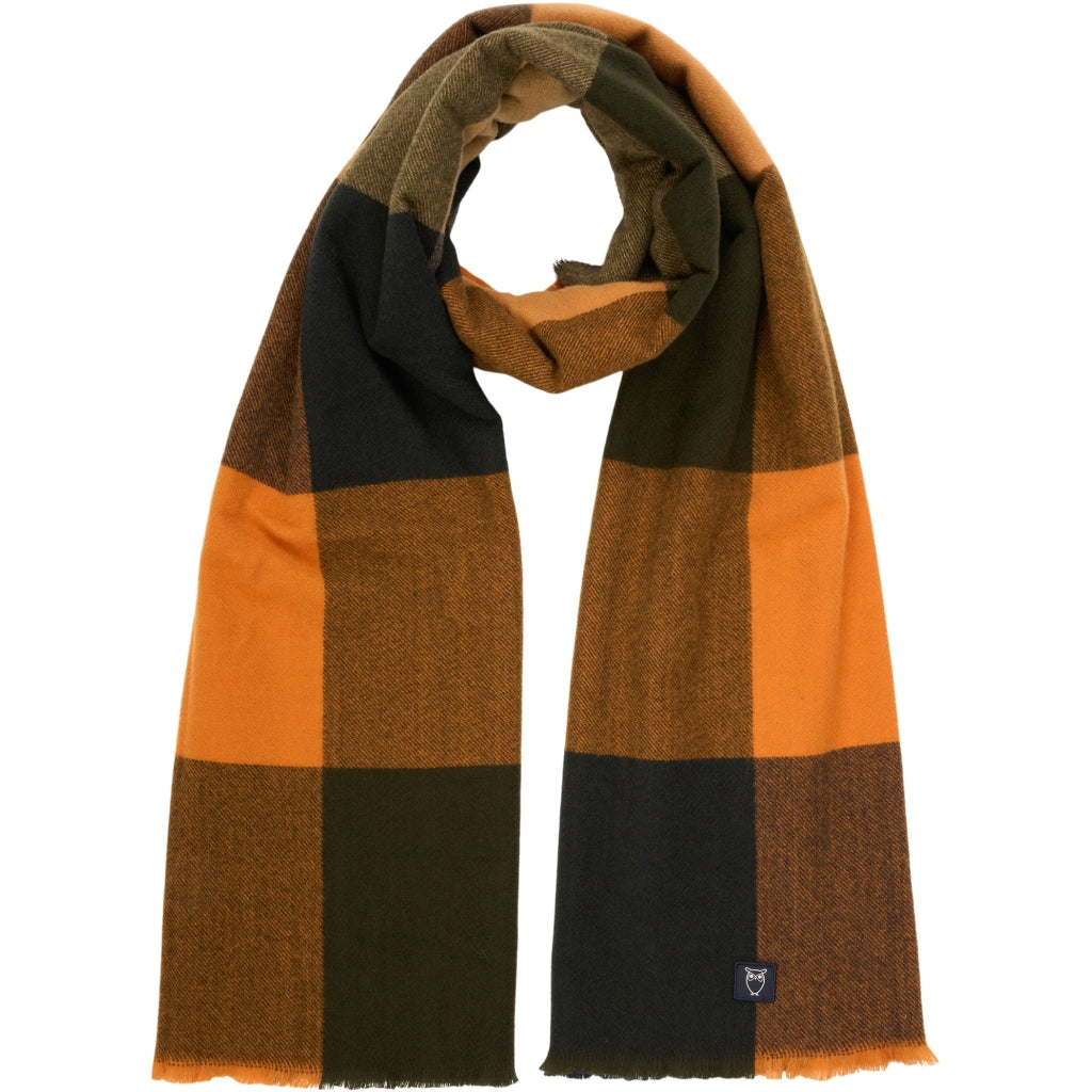 Big check scarf - Desert Sun - GRS/Vegan