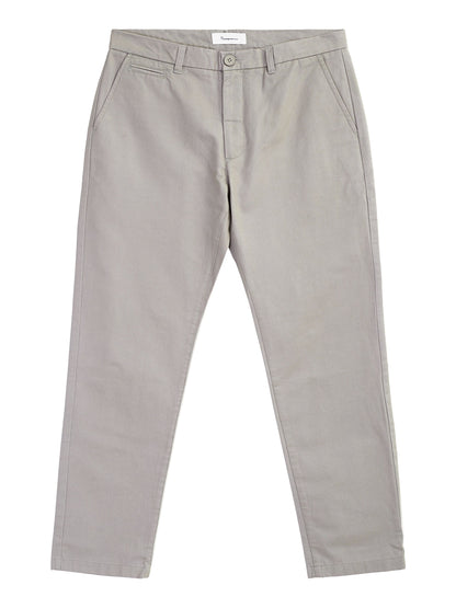 Chino CHUCK regular twill pants - Alloy - KnowledgeCotton