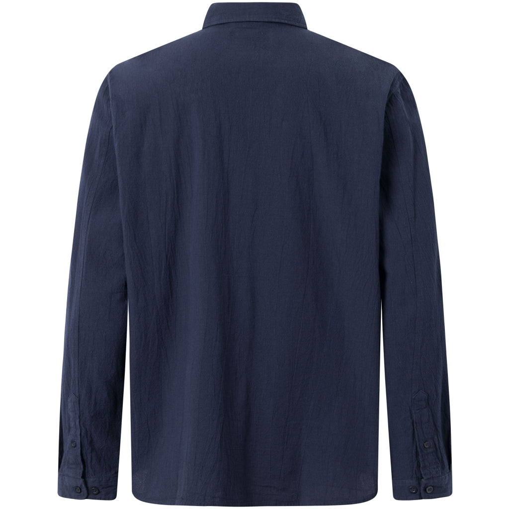 Hemd Loose Fit long sleeve shirt - Night Sky - KnowledgeCotton
