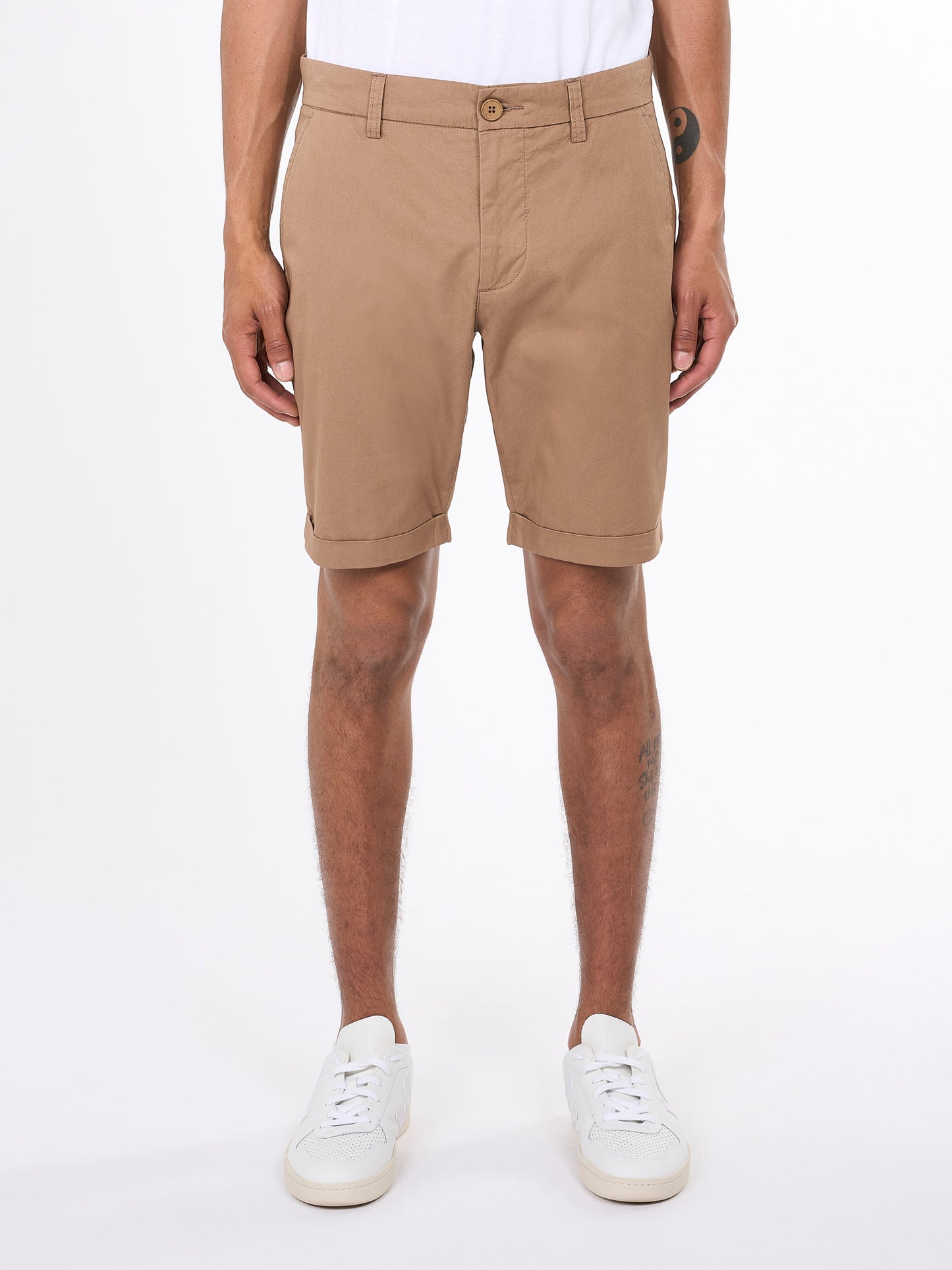 Kurze Hose CHUCK regular chino poplin shorts - tuffet - KnowledgeCotton