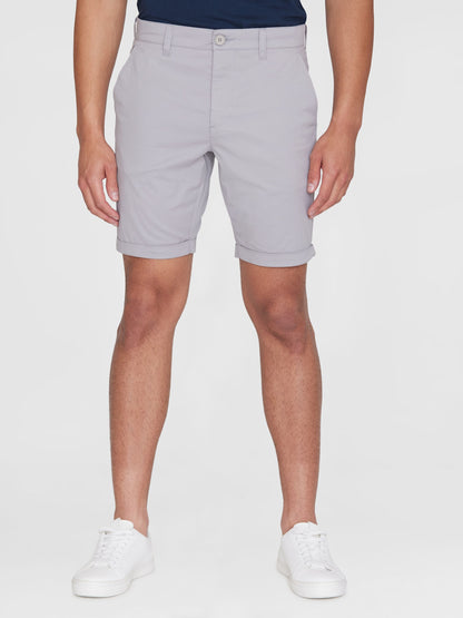 Shorts Regular Chino Poplin - Alloy - KnowledgeCotton Apparel