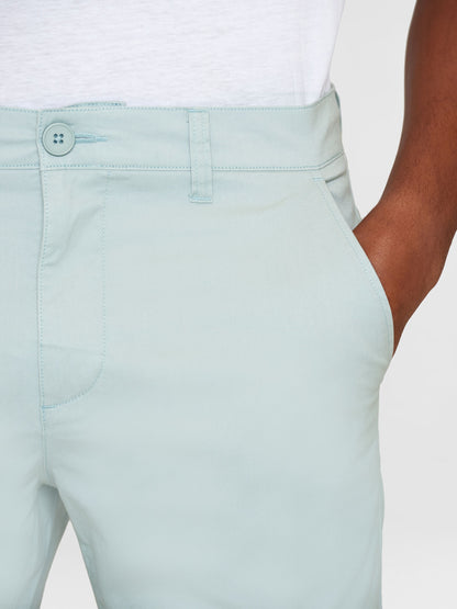 Shorts Regular Chino Poplin - Gray Mist - KnowledgeCotton Apparel