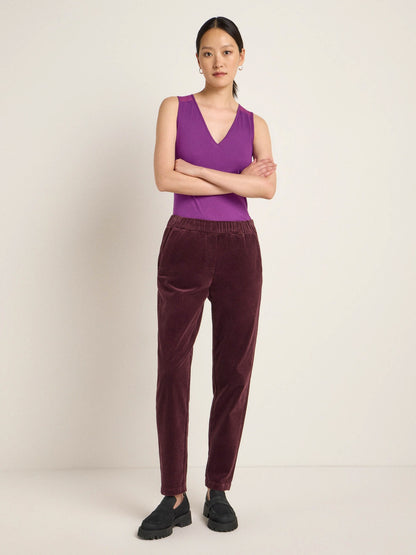 Damen Kordhose - brown bordeaux