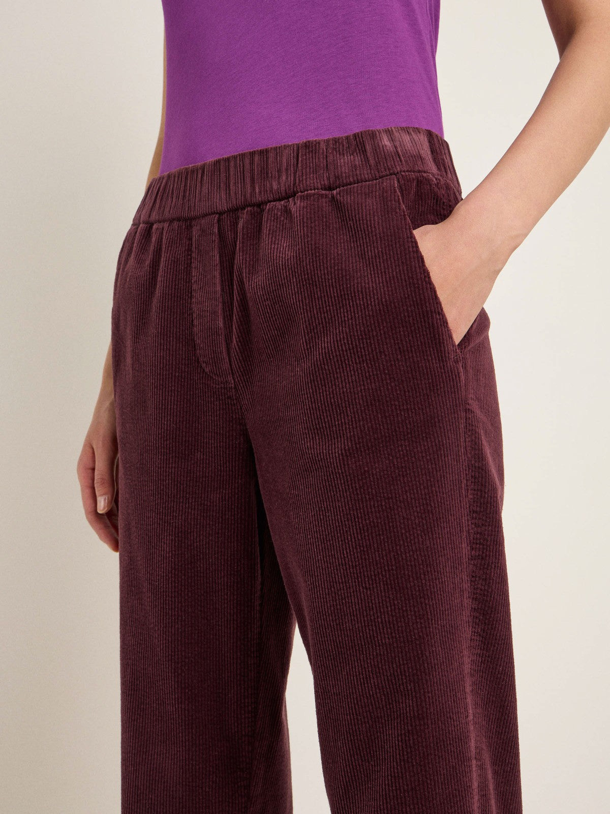 Damen Kordhose - brown bordeaux