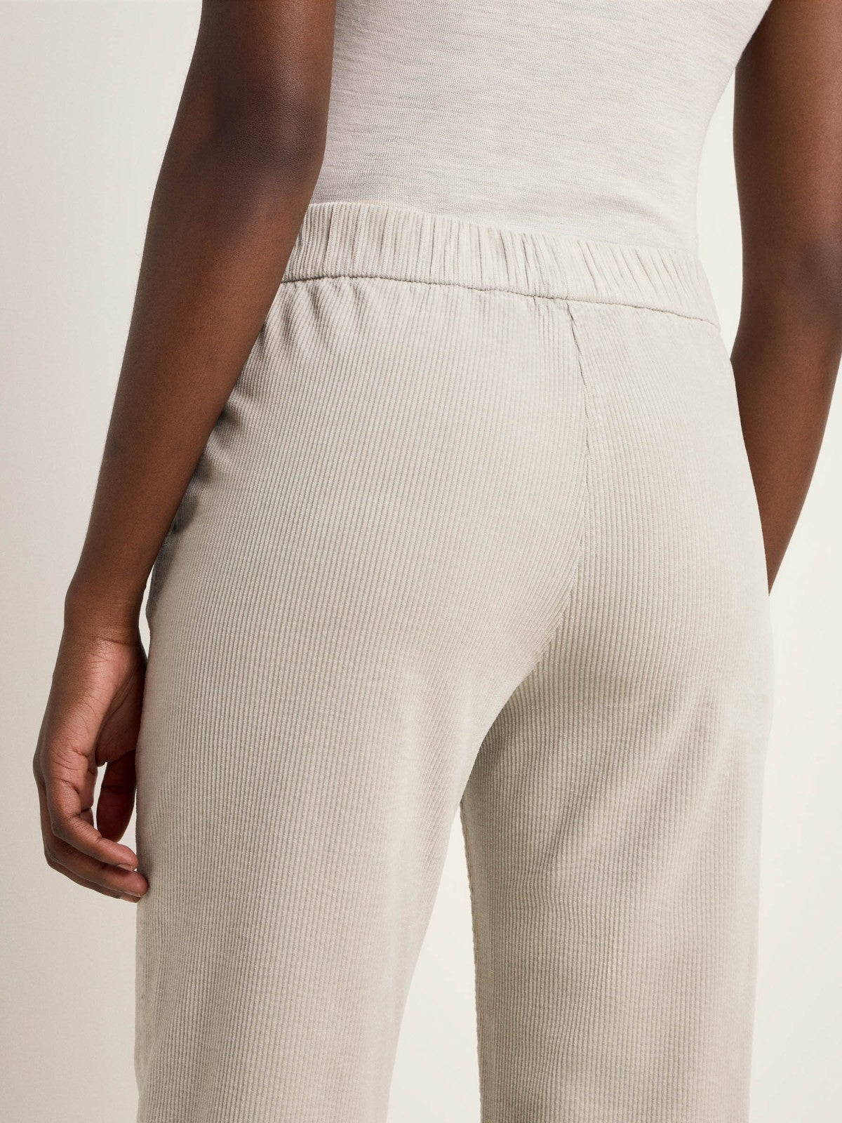 Damen Kordhose - light grey