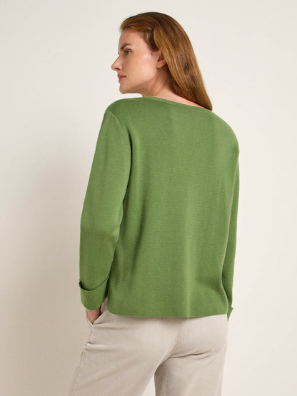 Pullover in Punto Milano - sage