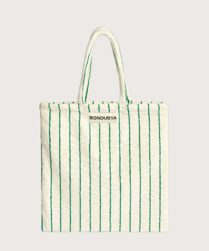 Naram Totebag - pure white & grass