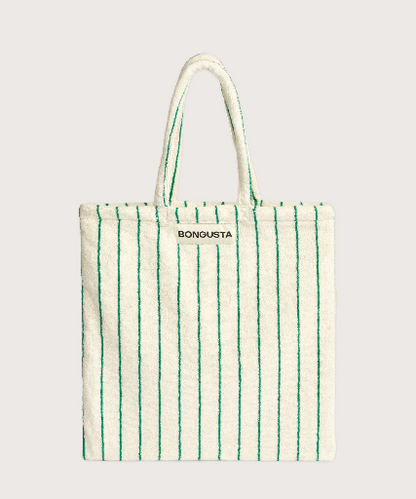 Naram Totebag - pure white & grass