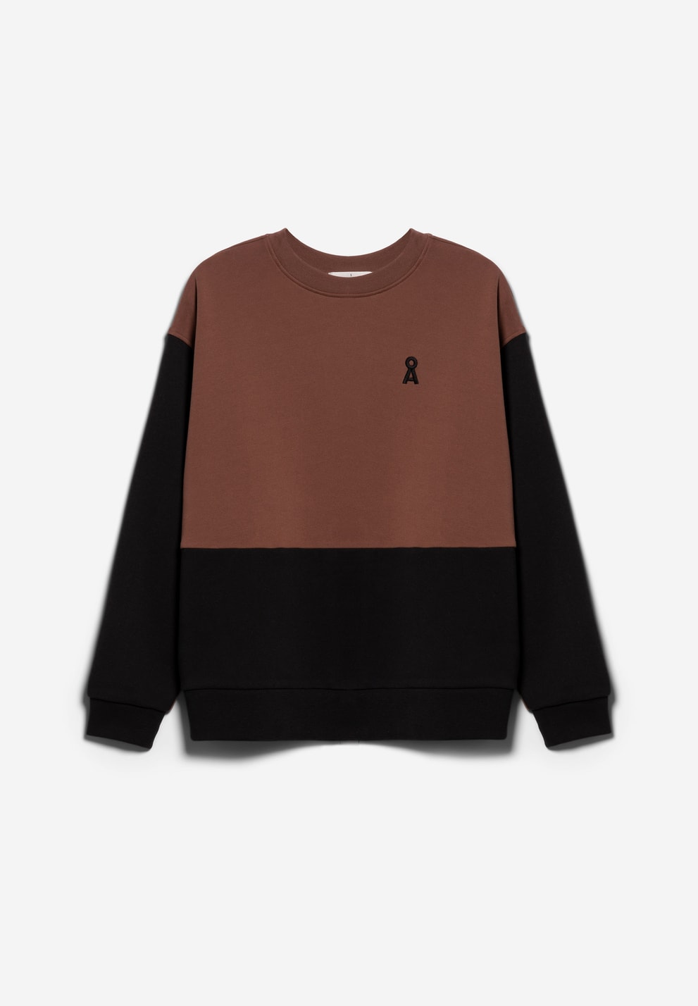 Sweatshirt oversized AARIN PATCHED - deep brown-black - ARMEDANGELS