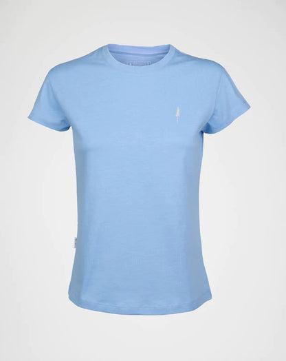 Damen Tree Shirt sky blue
