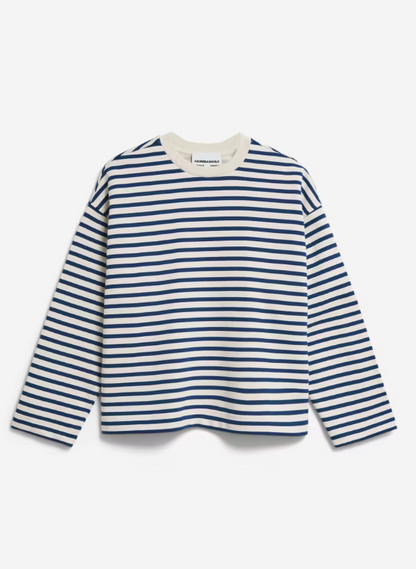 Shirt FRANKAA MAARLEN STRIPE - undyed faded indigo