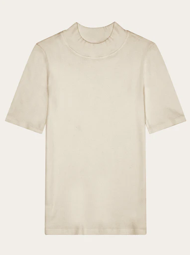 Rip high neck Shirt - Gray Chateau Melange