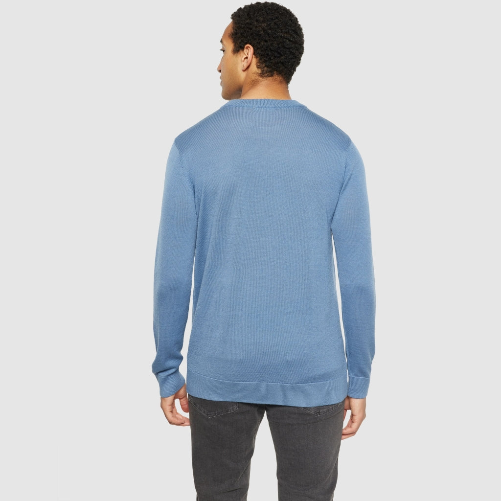 Merino Pullover KARL - moonlight blue - KnowledgeCotton Apparel