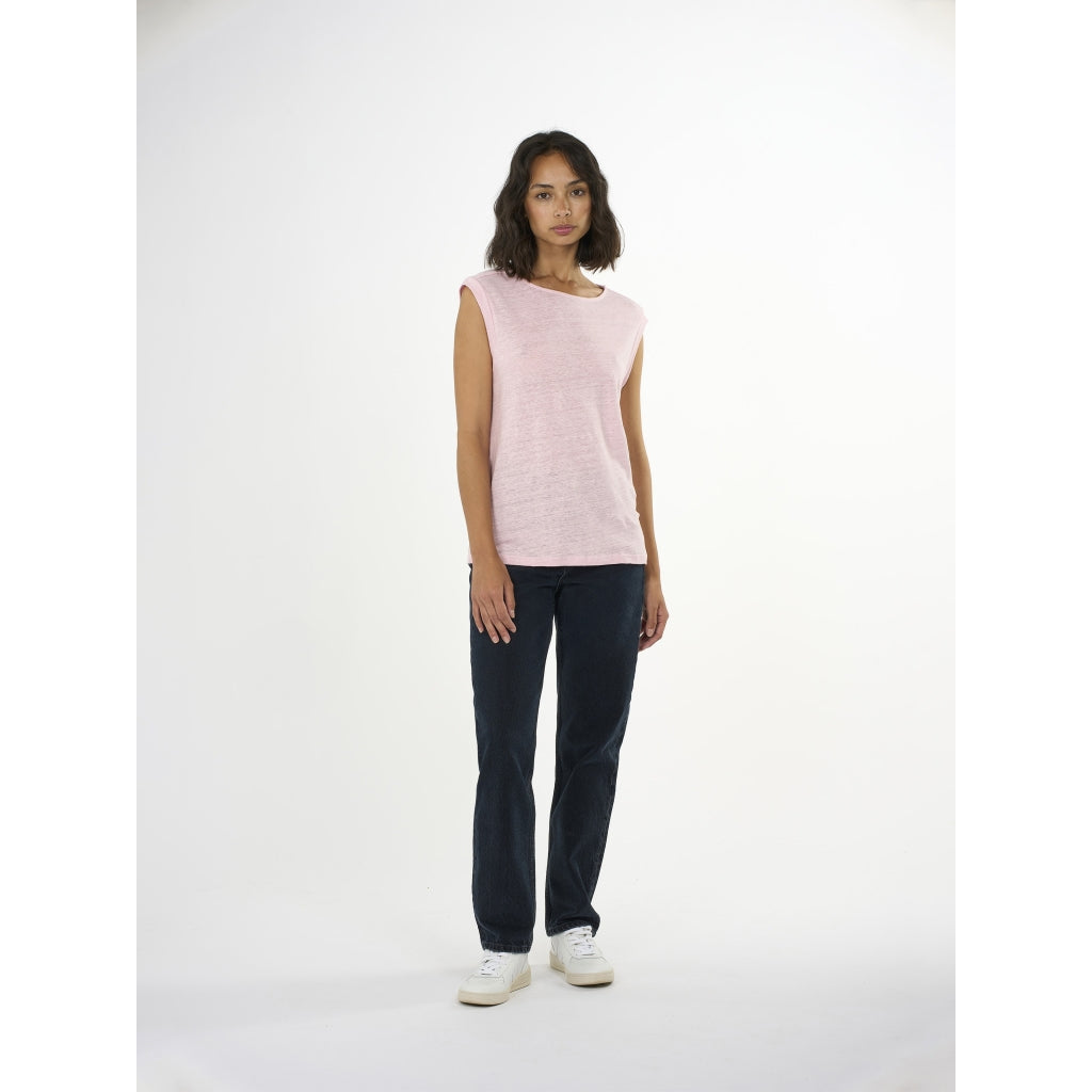 Lockeres Leinen-Shirt - Parfait Pink