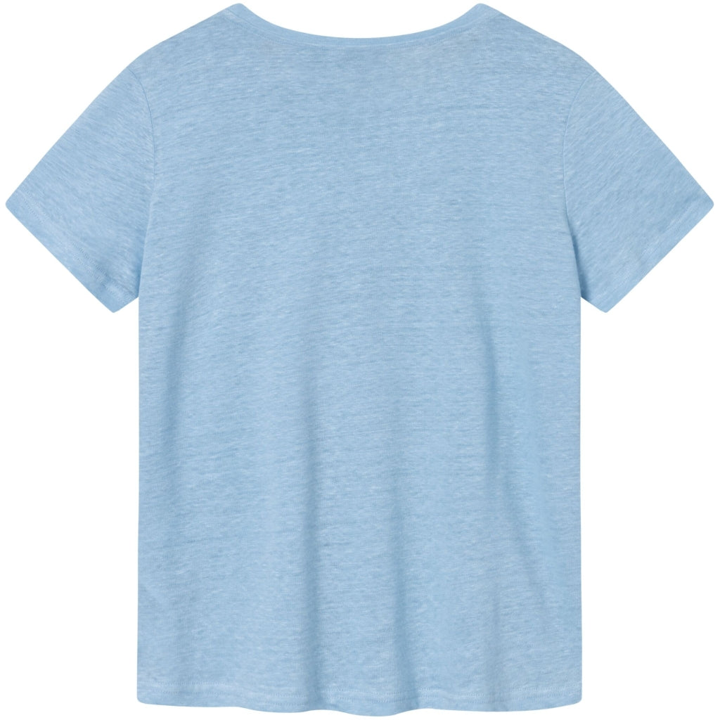 Leinen T-Shirt - Airy blue