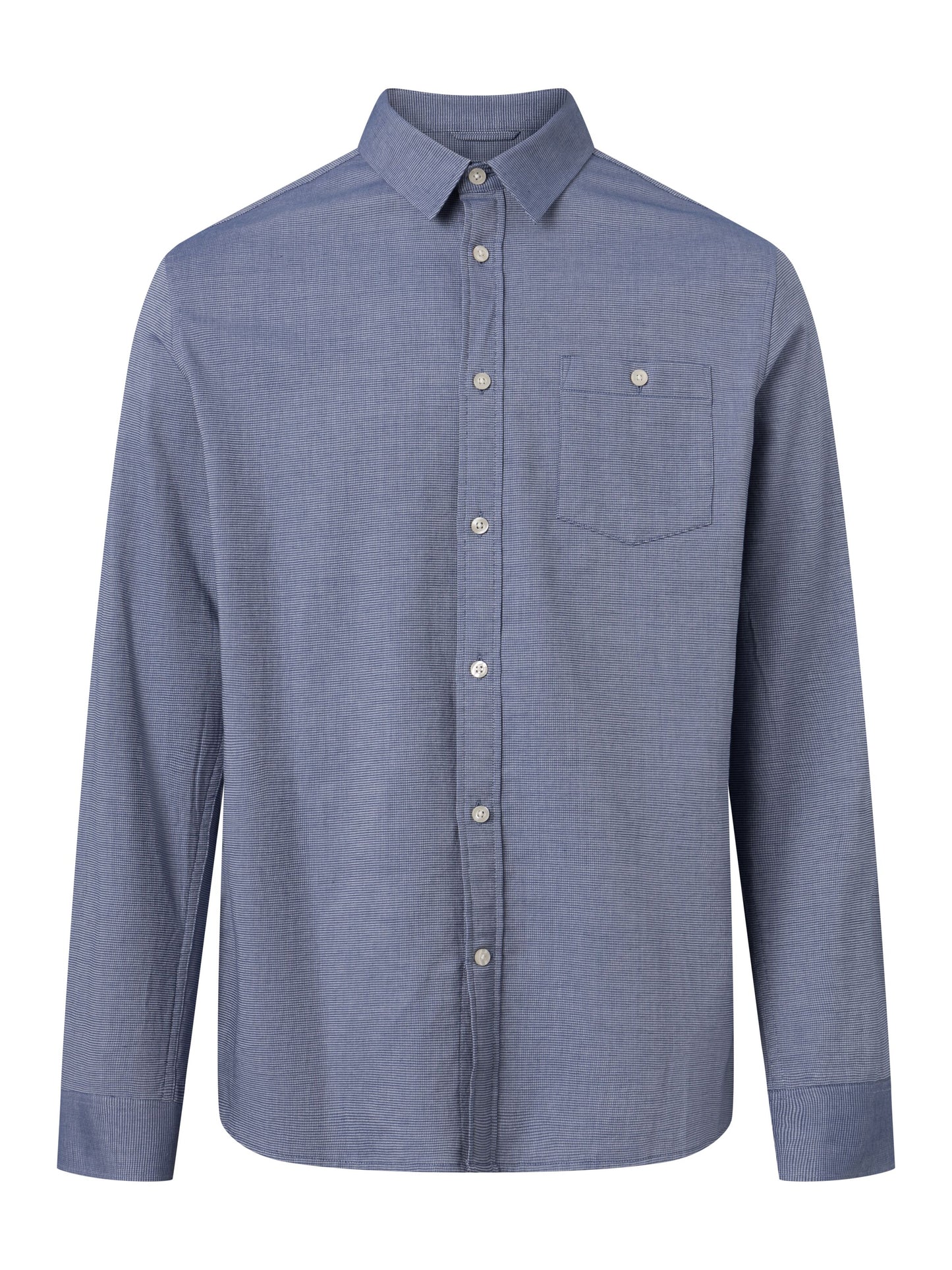 Hemd pepita checkered shirt - Blue check - KnowledgeCotton