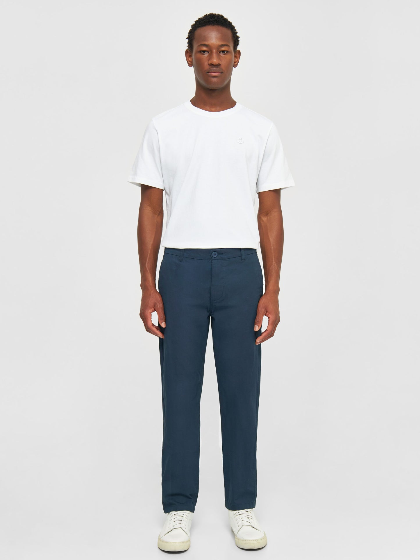 Chino CHUCK regular fit - Total Eclipse - KnowledgeCotton