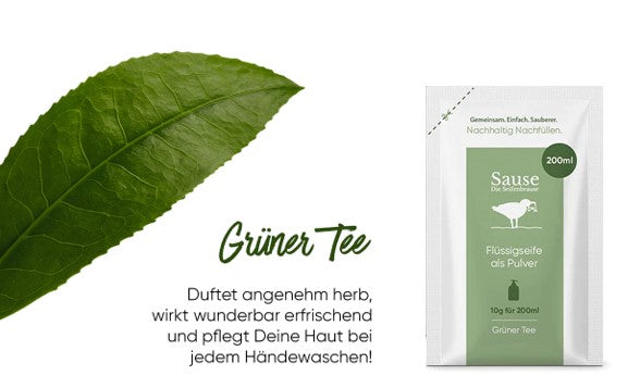SAUSE - Seifenpulver grüner Tee