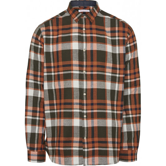 LARCH Casual Fit checked flannel Shirt von Knowledge