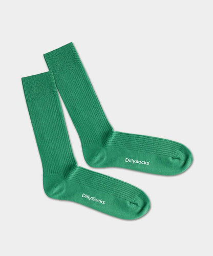 Ribbed Sea Green Socken